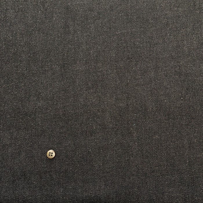 Cotton Black Stretch Denim Fabric - Plain - nomura tailor