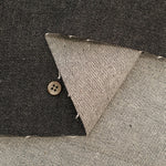 Cotton Black Stretch Denim Fabric - Plain - nomura tailor