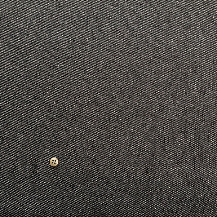 Okayama-made Organic Cotton Black Denim Fabric - Plain - nomura tailor
