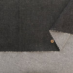 Okayama-made Organic Cotton Black Denim Fabric - Plain - nomura tailor