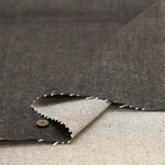 Okayama-made Organic Cotton Black Denim Fabric - Plain - nomura tailor
