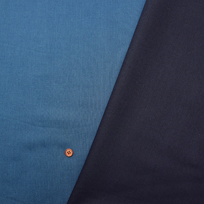 Cotton Indigo dyed Twill Fabric - Plain - nomura tailor