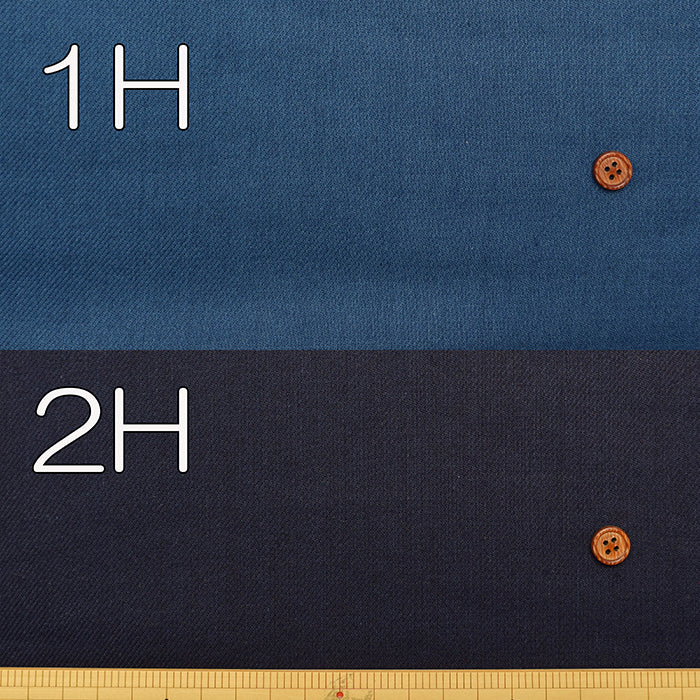 Cotton Indigo dyed Twill Fabric - Plain - nomura tailor