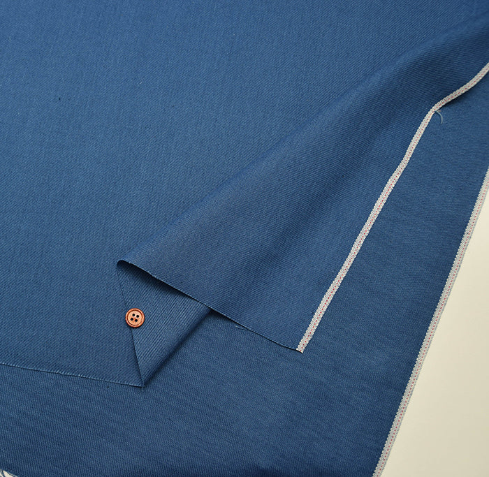 Cotton Indigo dyed Twill Fabric - Plain - nomura tailor