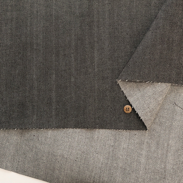 Kaihara 12oz Stretch Black Denim Fabric - Plain - nomura tailor