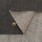 Kaihara 12oz Stretch Black Denim Fabric - Plain - nomura tailor