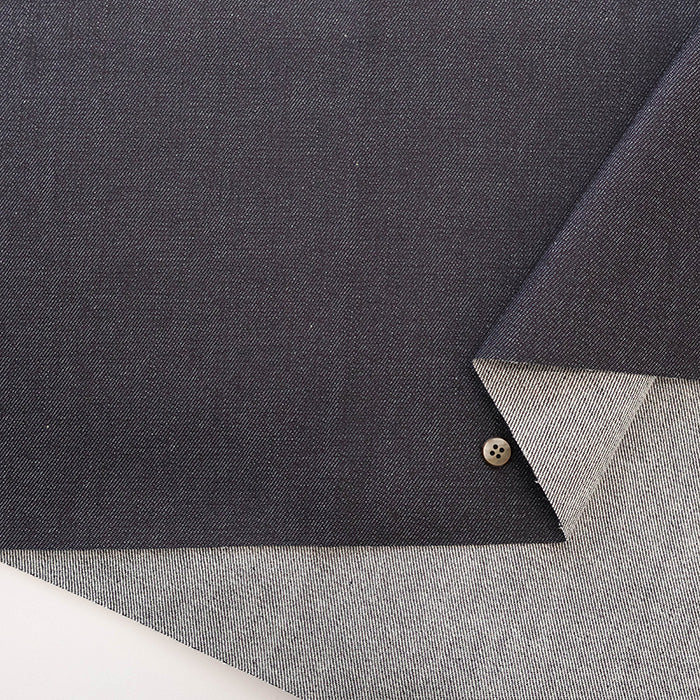 Okayama-made Cotton Indigo Stretch Denim Fabric - Plain - nomura tailor