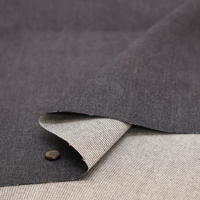 Okayama-made Cotton Indigo Stretch Denim Fabric - Plain - nomura tailor