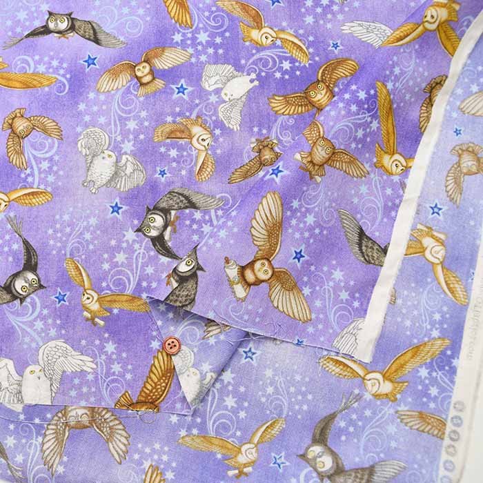 USA Cotton Fabric - OWL - nomura tailor