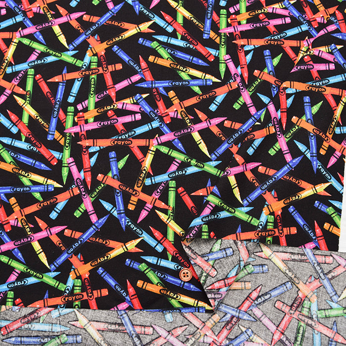 USA Cotton muslin Fabric - Crayon - nomura tailor