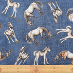 USA Cotton sheeting fabric Horse - nomura tailor