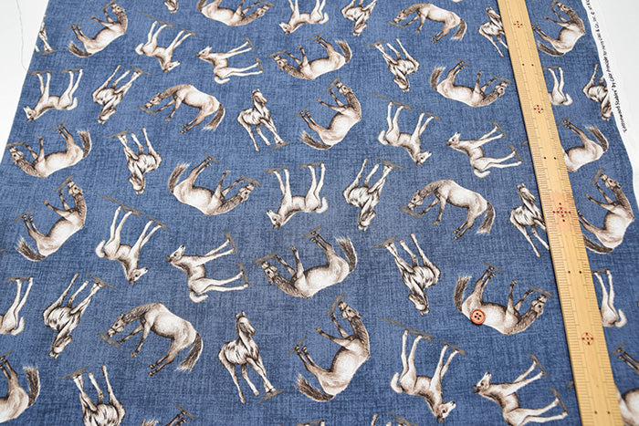 USA Cotton sheeting fabric Horse - nomura tailor