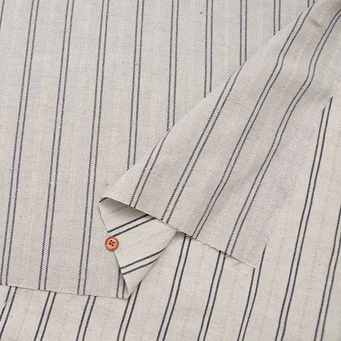 Bishu C/L Twill Slub Stripe - nomura tailor