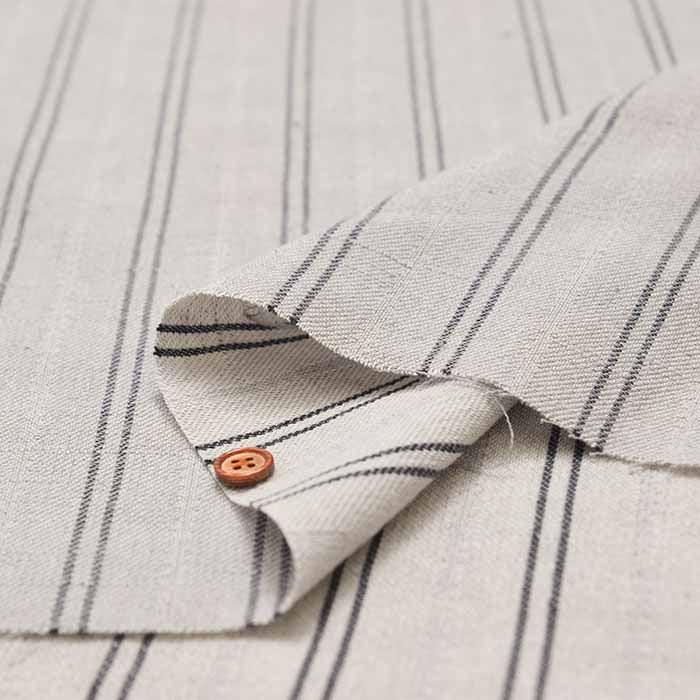 Bishu C/L Twill Slub Stripe - nomura tailor