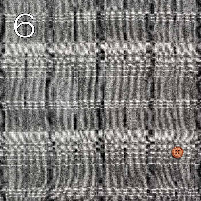 Bishu C/L Washer Shadow Check - nomura tailor