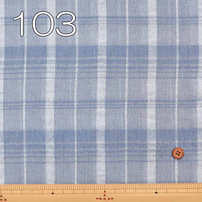 Bishu C/L Washer Shadow Check - nomura tailor