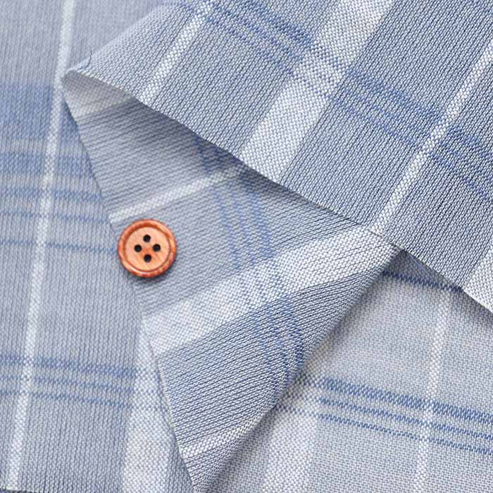 Bishu C/L Washer Shadow Check - nomura tailor