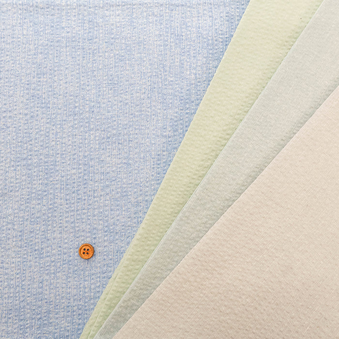 Cotton Ripple-printed Fabric  - Plain - nomura tailor