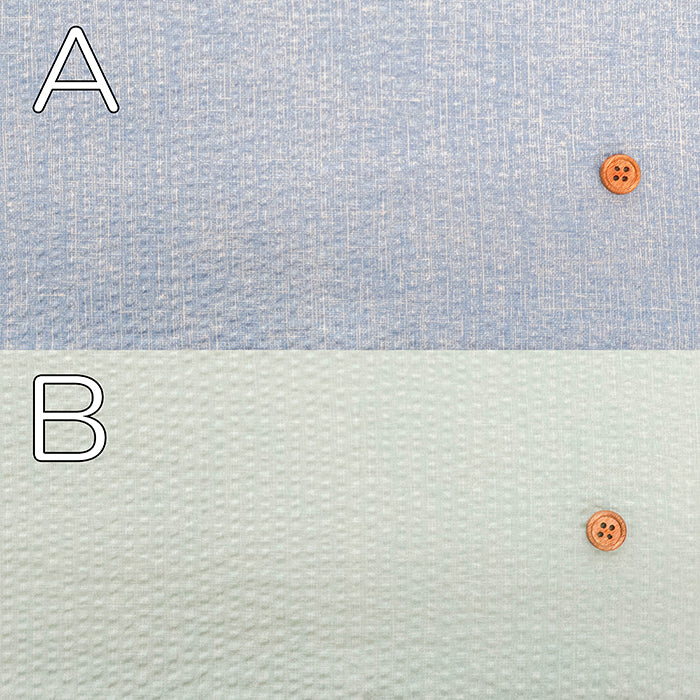 Cotton Ripple-printed Fabric  - Plain - nomura tailor