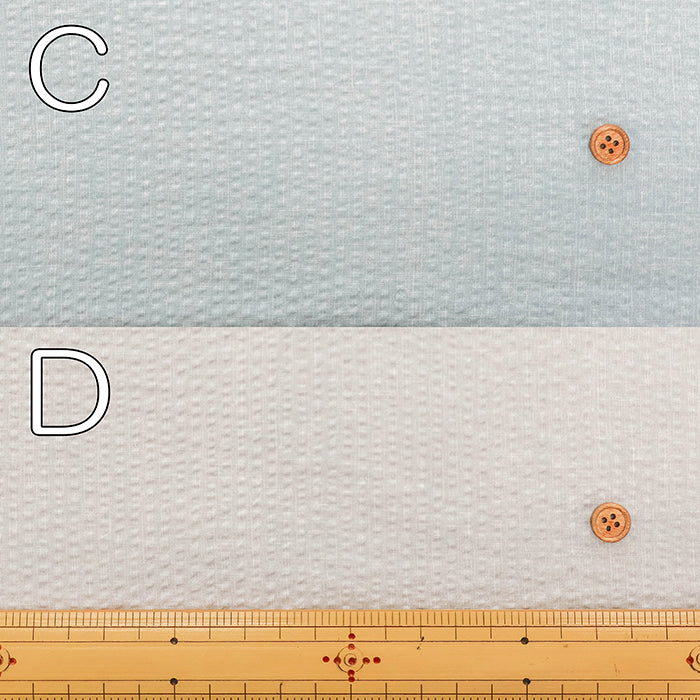Cotton Ripple-printed Fabric  - Plain - nomura tailor