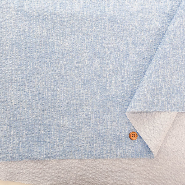 Cotton Ripple-printed Fabric  - Plain - nomura tailor