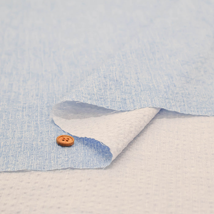 Cotton Ripple-printed Fabric  - Plain - nomura tailor