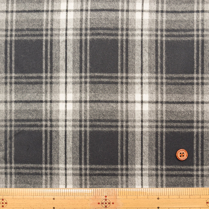 Brushed Cotton Check Fabric - nomura tailor
