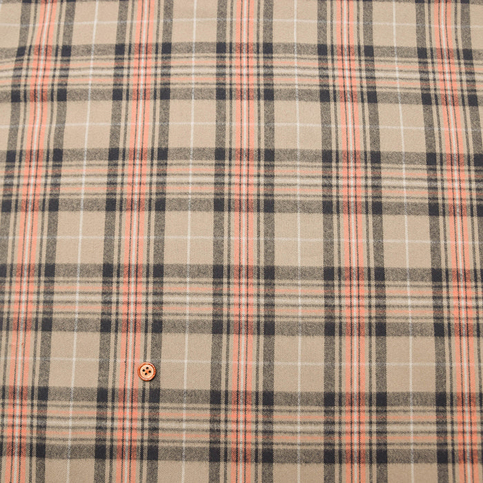 Brushed Cotton Check Fabric - nomura tailor