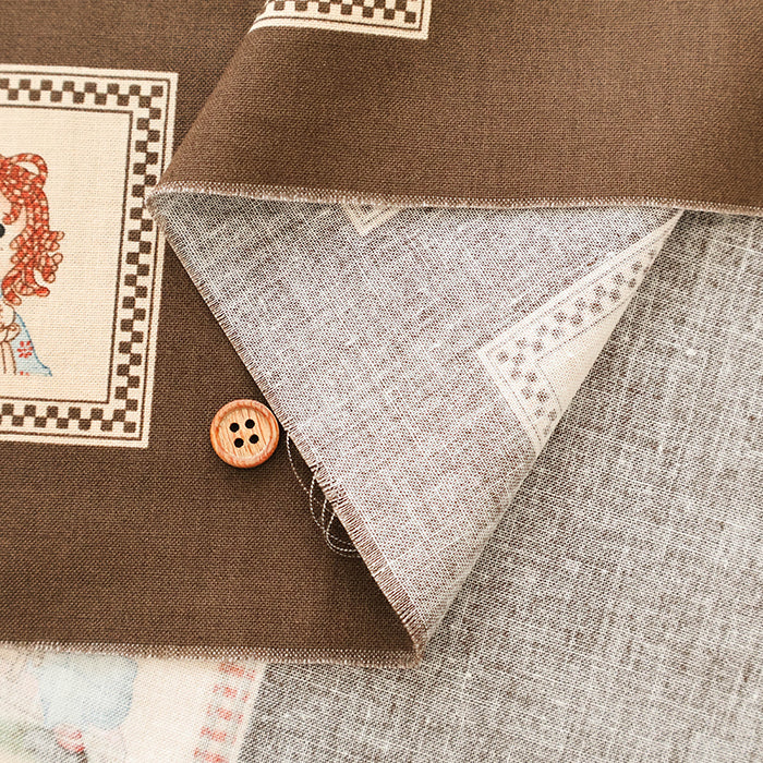 <Patterned Cut> USA Cotton Muslin printed Fabric (1 Pattern: Approx. 105cm × 60cm) - nomura tailor