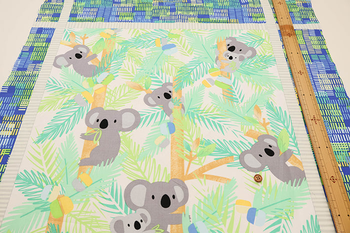 <Patterned Cut> USA Cotton Muslin printed Fabric (1 Pattern: Approx. 105cm × 55cm) - nomura tailor