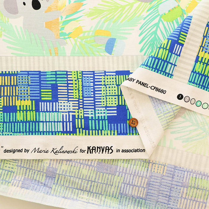 <Patterned Cut> USA Cotton Muslin printed Fabric (1 Pattern: Approx. 105cm × 55cm) - nomura tailor