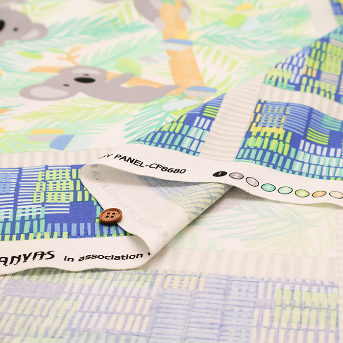 <Patterned Cut> USA Cotton Muslin printed Fabric (1 Pattern: Approx. 105cm × 55cm) - nomura tailor