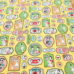 Cotton Shirting Fabric - YUWA Original Retro Pop - nomura tailor