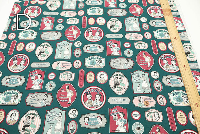 Cotton Shirting Fabric - YUWA Original Retro Pop - nomura tailor