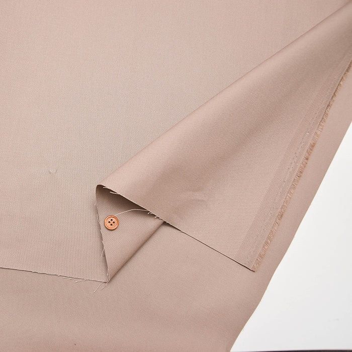 Cotton Double-Width Slightly Brushed Satin Fabric - Plain - nomura tailor