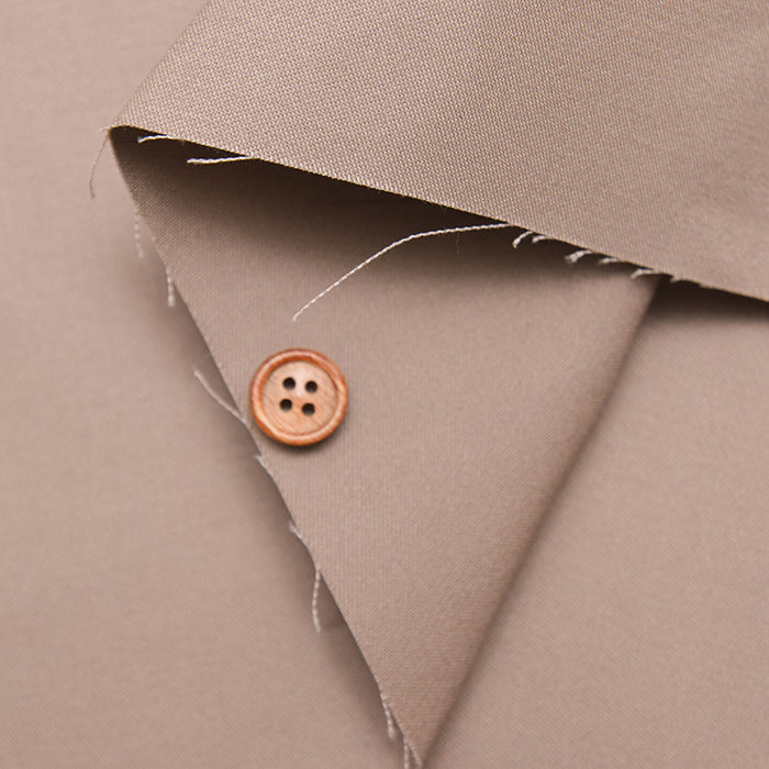 Cotton Double-Width Slightly Brushed Satin Fabric - Plain - nomura tailor