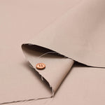 Cotton Double-Width Slightly Brushed Satin Fabric - Plain - nomura tailor