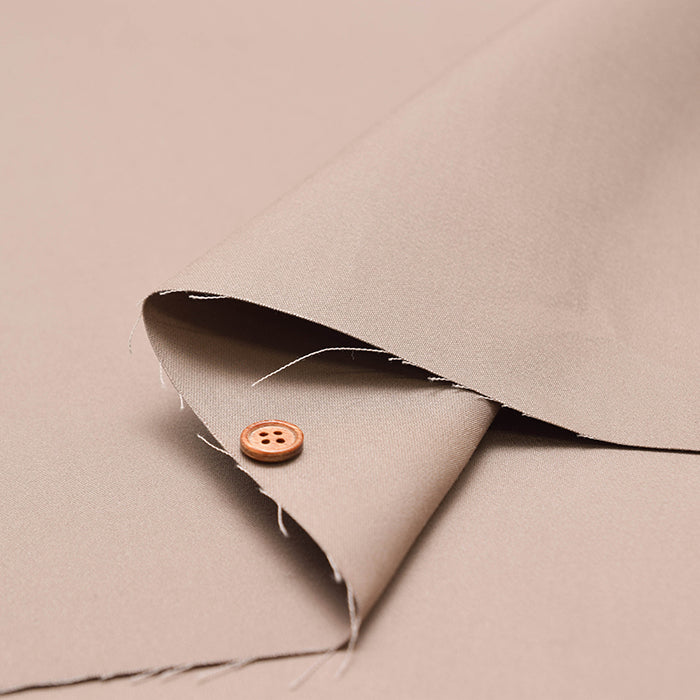 Cotton Double-Width Slightly Brushed Satin Fabric - Plain - nomura tailor