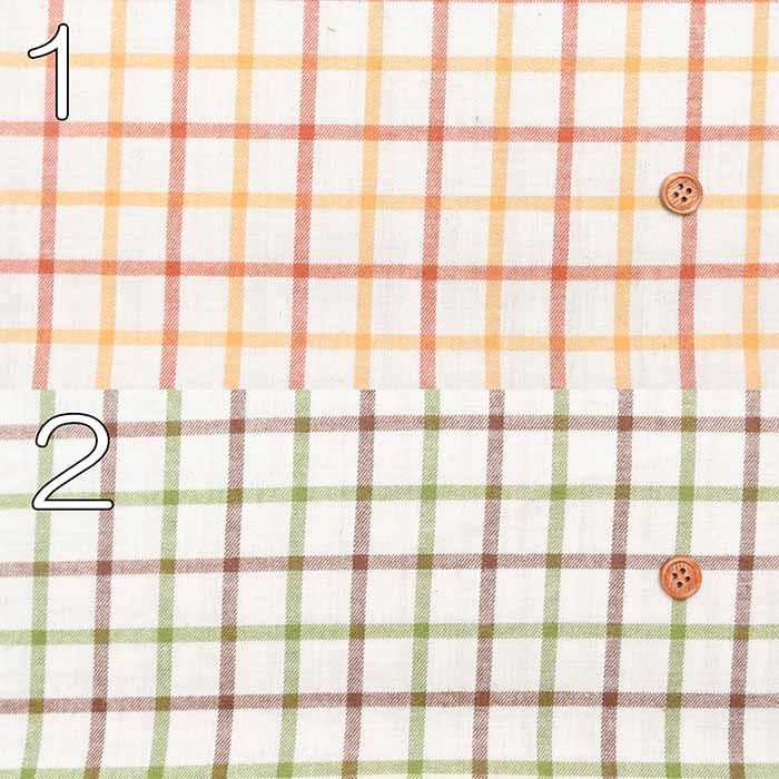 Cotton TOP Brushed Printed Fabric - Check - nomura tailor