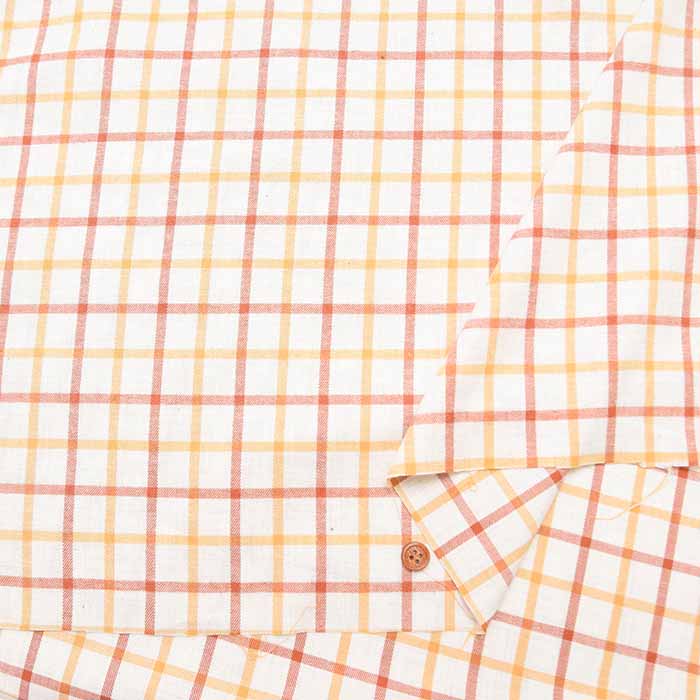 Cotton TOP Brushed Printed Fabric - Check - nomura tailor