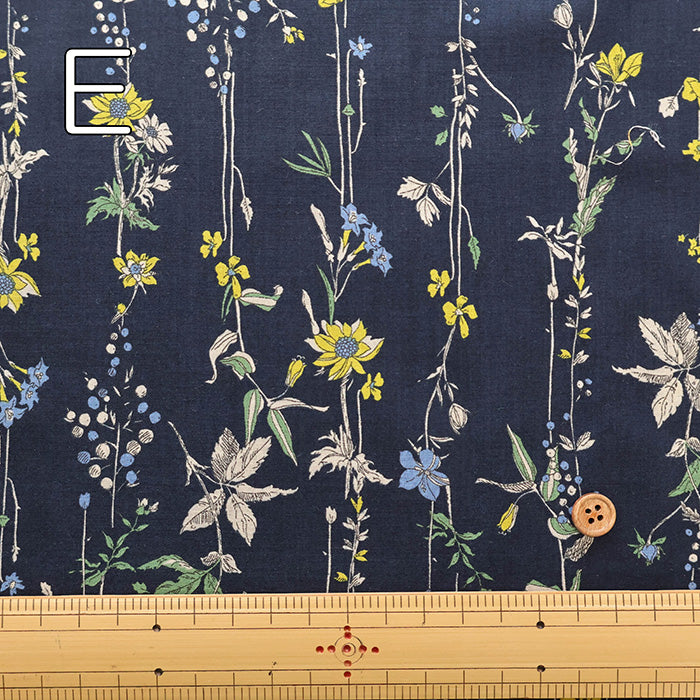 60"Cotton Lawn Fabric - Botanical - nomura tailor