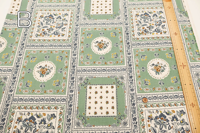 60"Cotton Lawn Fabric - Bandana Flower - nomura tailor