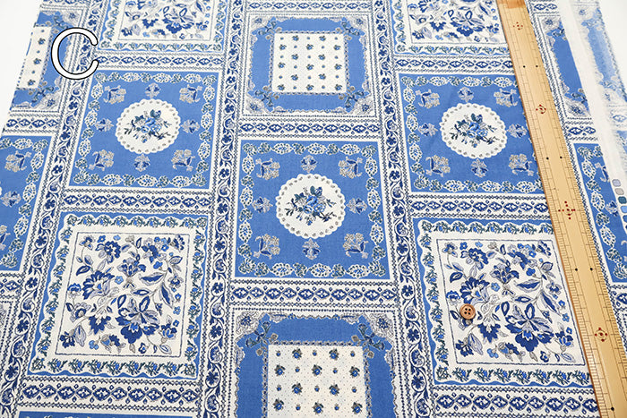 60"Cotton Lawn Fabric - Bandana Flower - nomura tailor