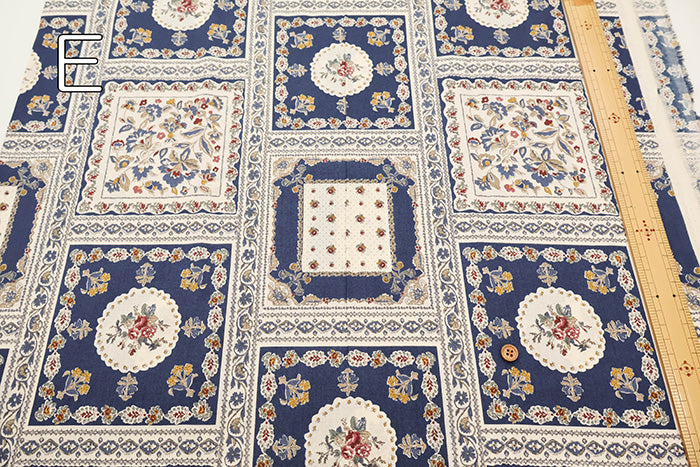 60"Cotton Lawn Fabric - Bandana Flower - nomura tailor