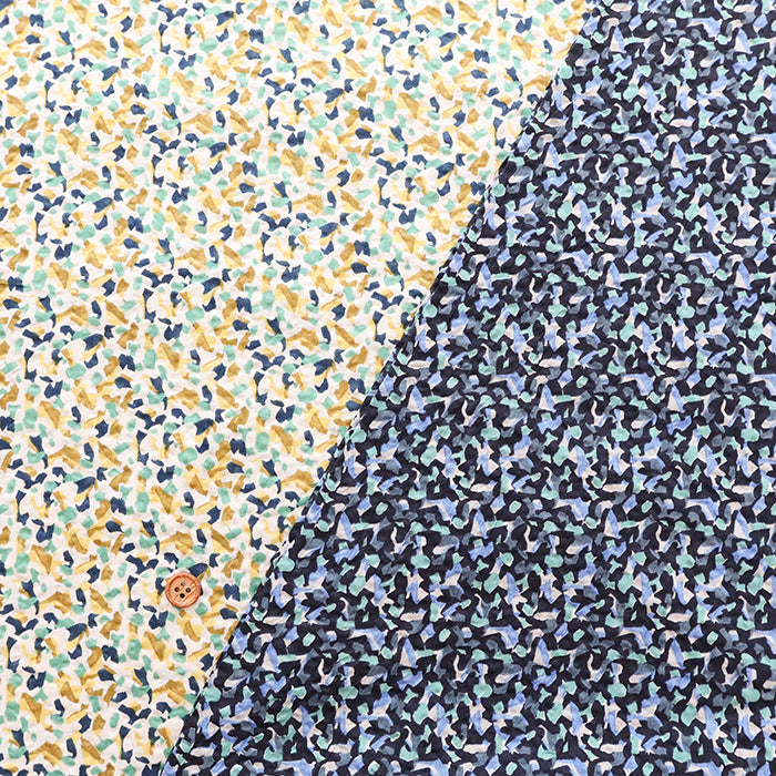 Cotton 80 Lawn Fabric Miracle Wave Print - Mosaic - nomura tailor