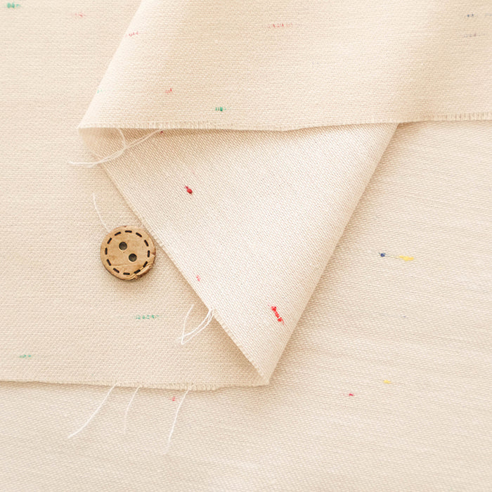 Cotton Color Nep Chambray Fabric - Plain - nomura tailor