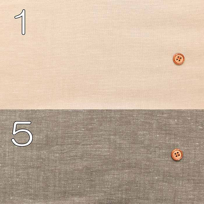 Cotton-Linen Yarn-Dyed Chambray Fabric - Solid Color - nomura tailor