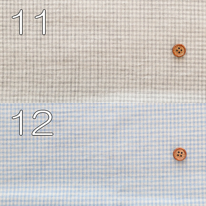 Organic Cotton Yarn-dyed Fabric - Gingham - nomura tailor