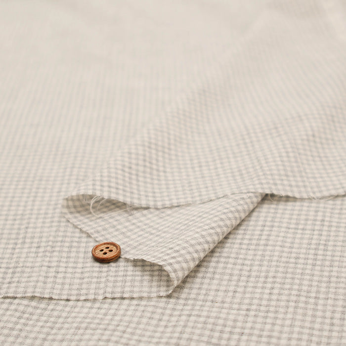 Organic Cotton Yarn-dyed Fabric - Gingham - nomura tailor