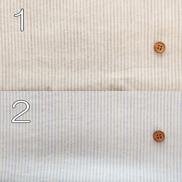 Organic Cotton Yarn-dyed Fabric - Stripe - nomura tailor